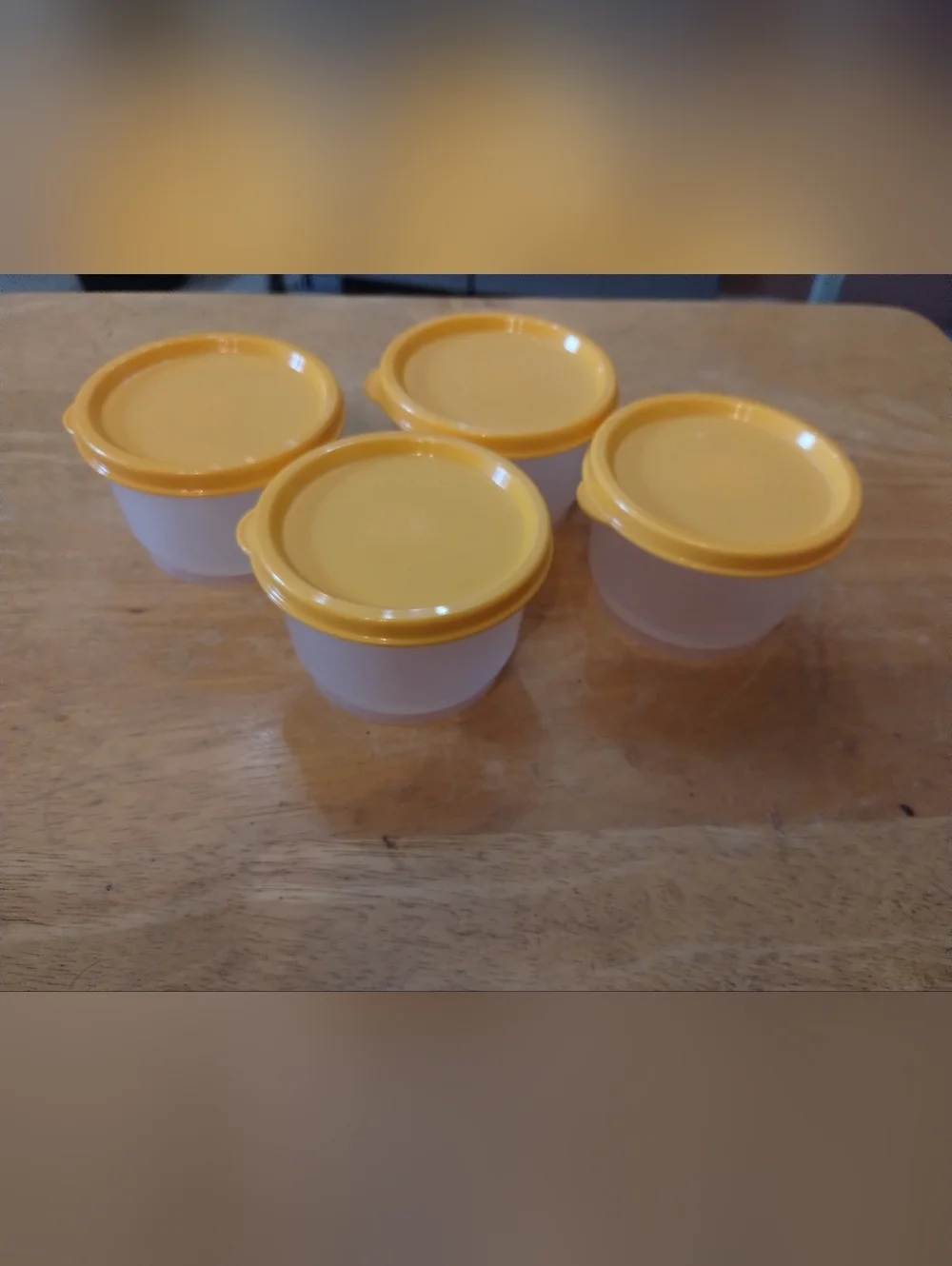 New Tupperware Snack Containers Set 4PC Mini Food Storage Cups BPA Free Meal